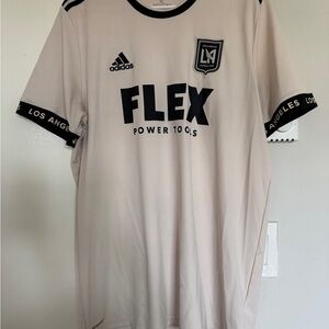 LAFC Adidas Men's Cream and Black Jersey